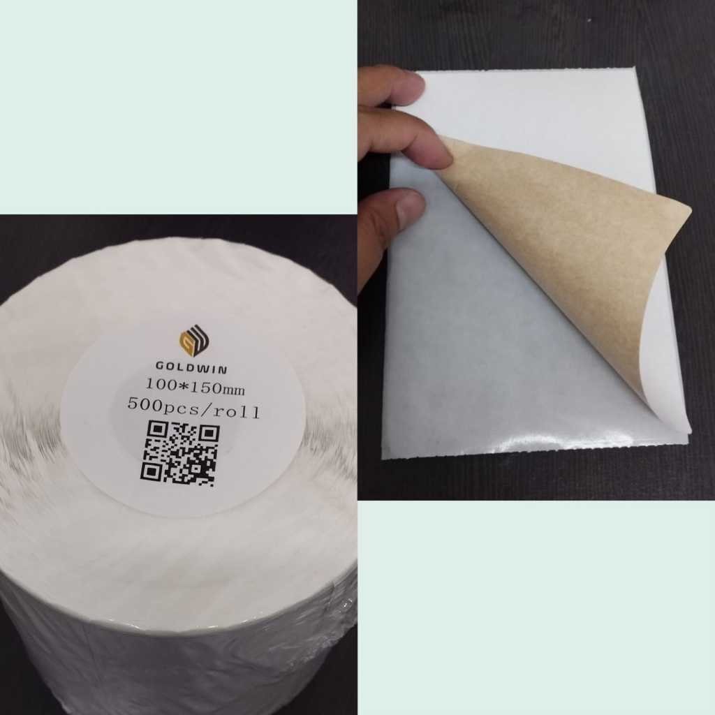 

RB STICKER KERTAS THERMAL LABEL 100X150 MM A6 500 LEMBAR