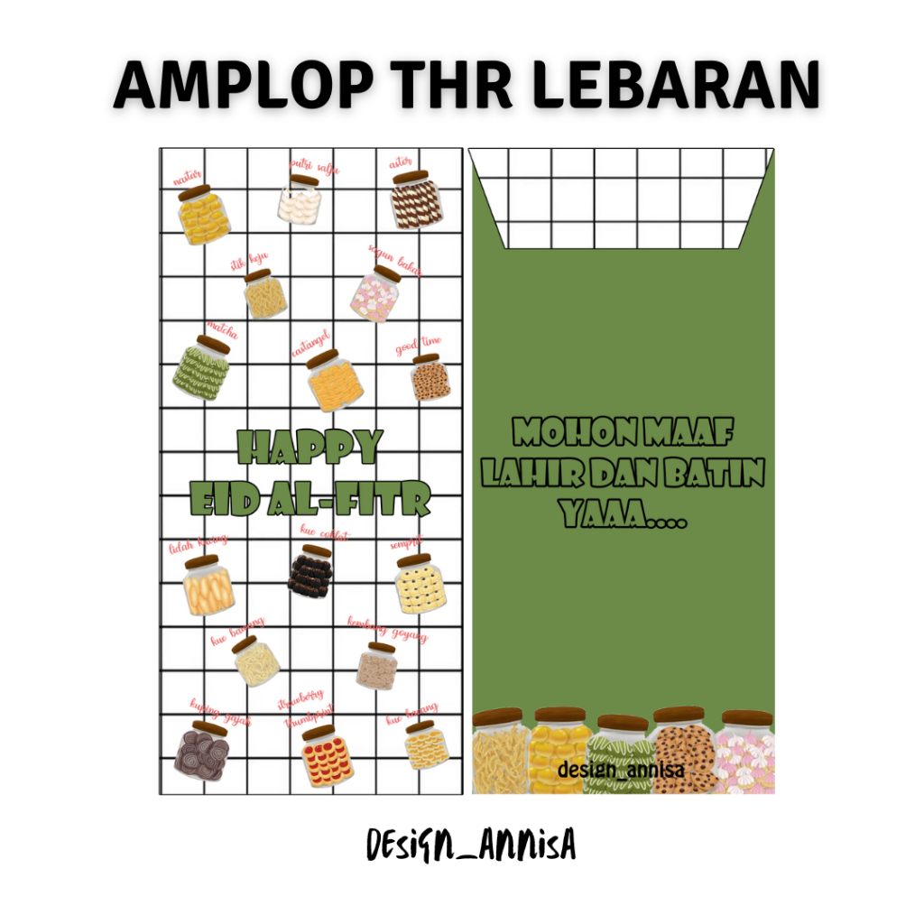 

Amplop lebaran (THR) 2024 motif hidangan lebaran