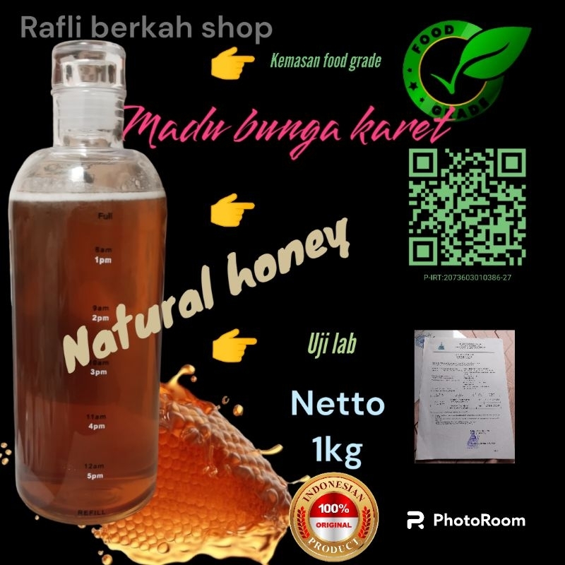 

MADU ASLI NEKHTAR BUNGA KARET 1KG PREMIUM