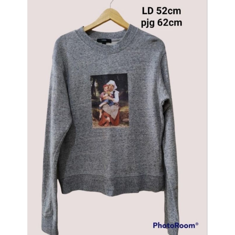 preloved branded original TOPTEN crewneck sweater sweatshirt cute Mr.bean