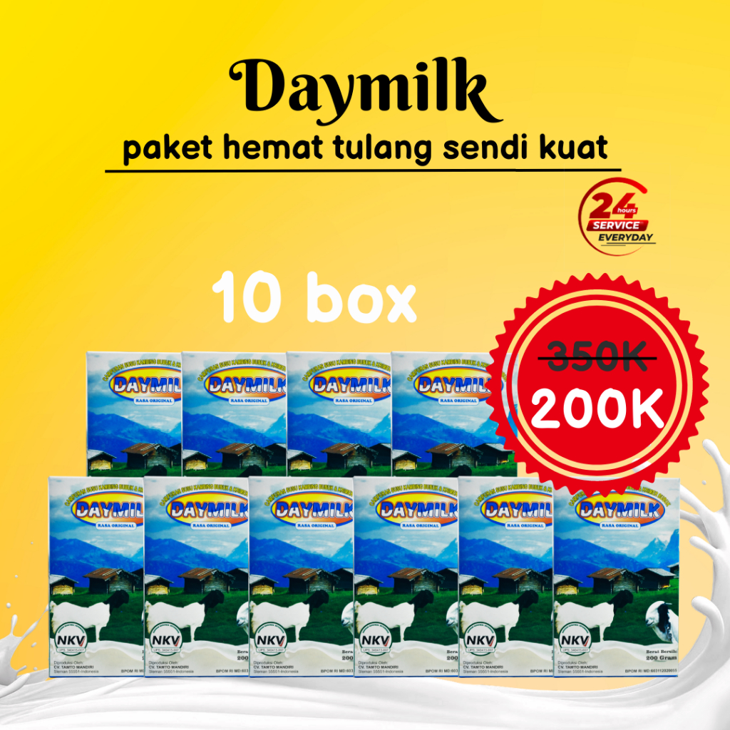 

Susu Kambing Daymilk susu kambing murni paket 10 BOX!!