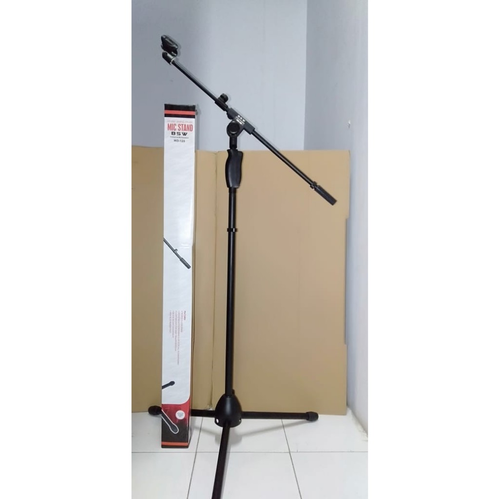 STAND MIC BERDIRI LANTAI - TIANG MICROPHONE BERDIRI BSW WD-120