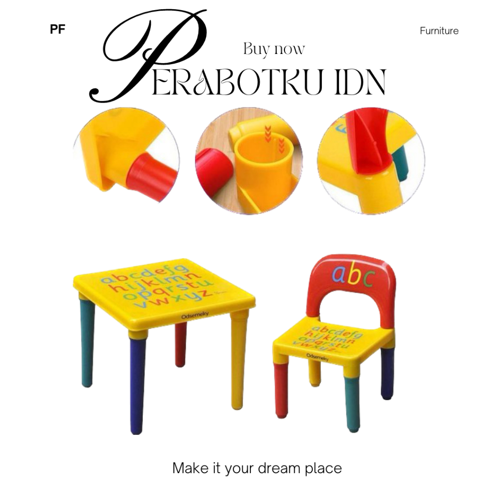 SET MEJA BELAJAR ANAK MEJA TULIS PLASTIK SET KURSI ANAK KURSI ANAK PLASTIK