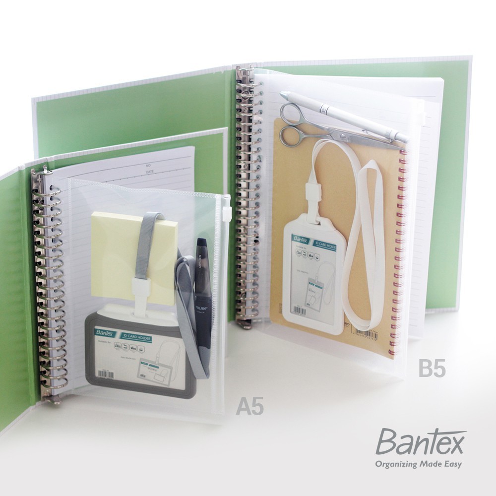 

[Stationery Spectrum] Bantex Zipper Pocket For Multiring Binder B5 26 Holes 8073 08