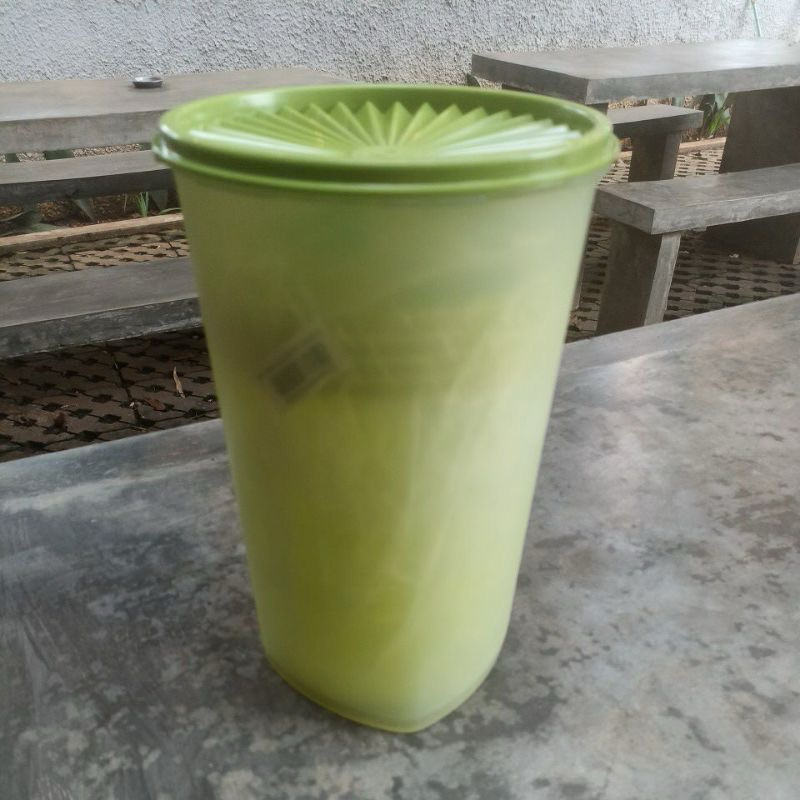 tall deco canister jadul (1) tupperware