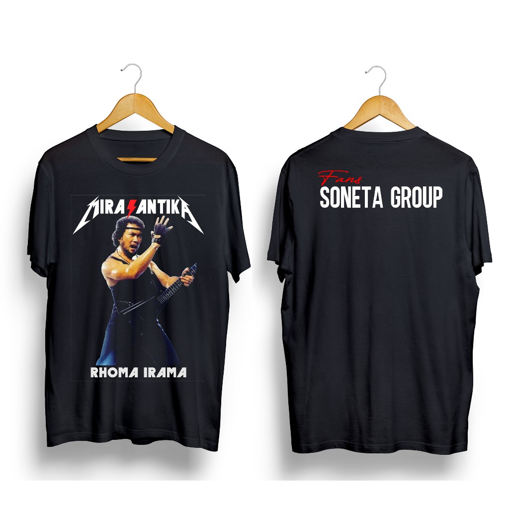 Kaos Distro Rhoma Irama Mirasantika | Kaos Forsha Fans Rhoma Irama & Shoneta | Baju Rhoma Irama | Ts
