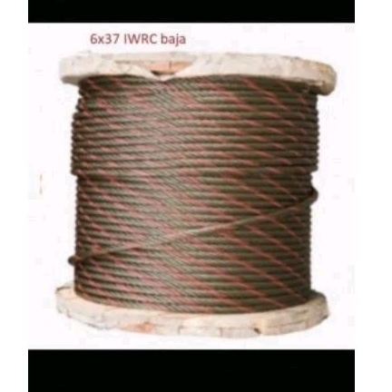 

Kawat Seling BAJA 18mm IWRC 6x37 Ungalvanis Wire Rope Hitam Tali Sling
