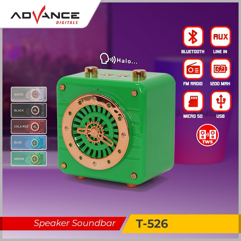 Advance Speaker Mini Bluetooth Usb T 526
