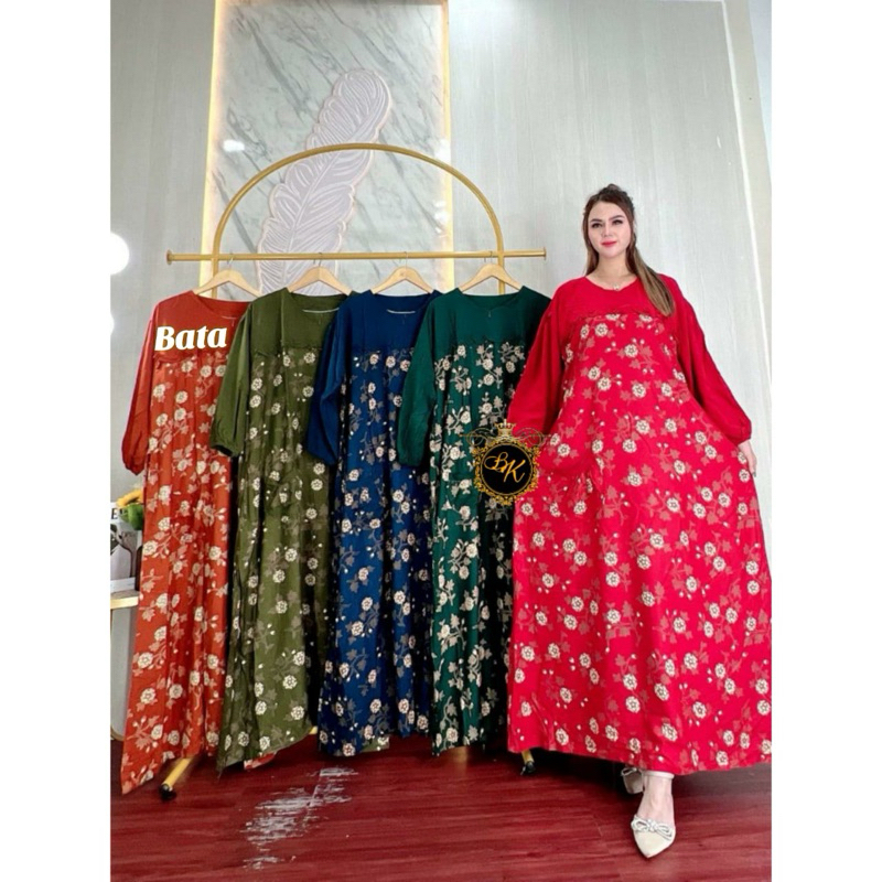 Gamis Bunga Jumbo Ld 125 | Gamis Jumbo Terbaru | Longdress Arab Polka Jumbo Ld 120 & Ld 130 | Gamis 