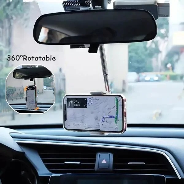 MH - Mirror Car Holder Stand Adjustable 2in1 Holder Mobil Spion CARPOD