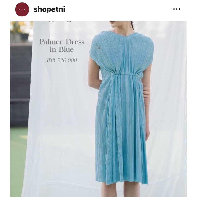 Etni Palmer dress blue preloved