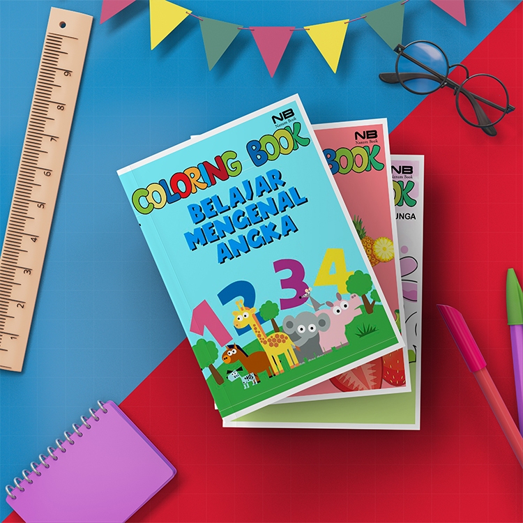 

Buku Mewarnai Anak TK PAUD Buku Mewarnai Gambar ANGKA