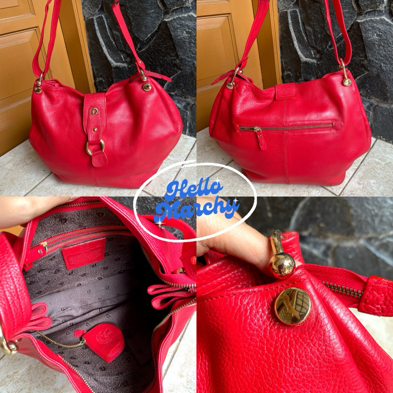 Preloved Tas Papillon K31281 43 Merah Cabai