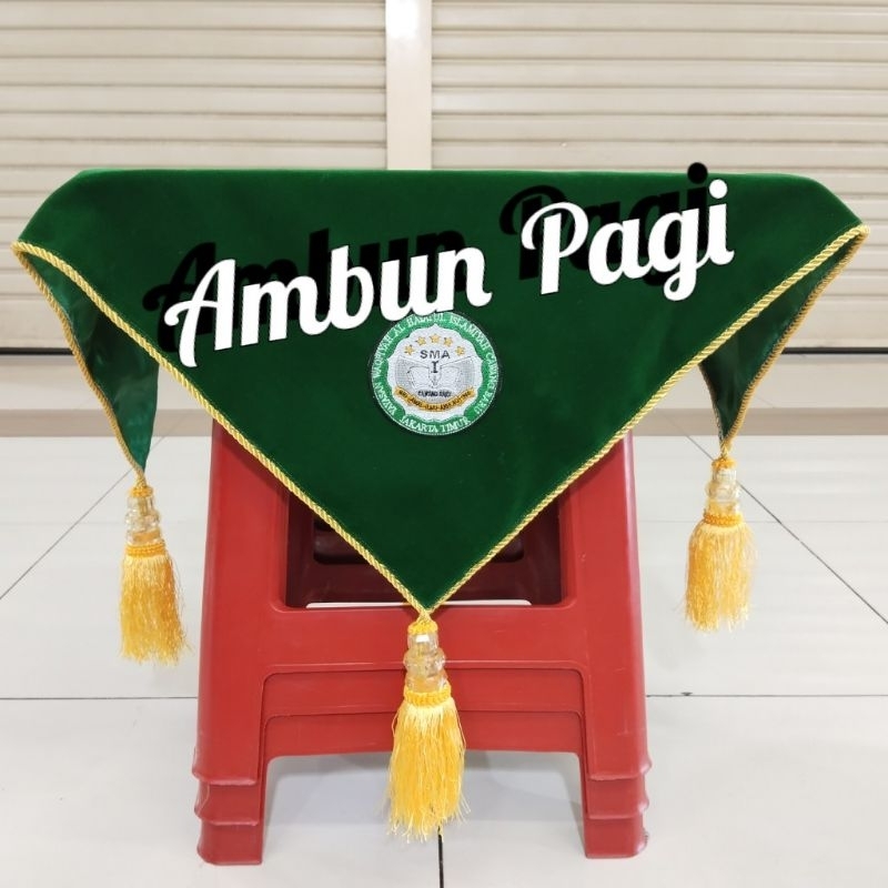 

best seller custom warna alas baki paskibra alas baki upacara bendera pake bandulan logo custom