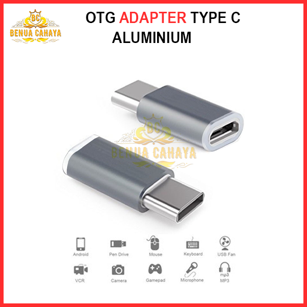 MR.ACC OTG CONVENTER ADAPTER V8 MICRO TO TYPE C/YTC-07 USB ALUMINIUM 3.0 ( NON TALI )  -BENUA CAHAYA