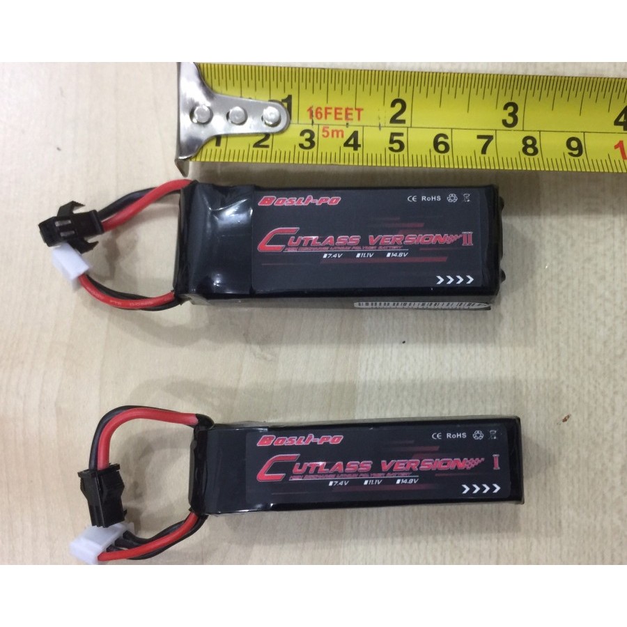 Baterai Bosli, 11.1v Batre 1400mah Li-po battery cocok untuk Kriss Vector Lehui WGB