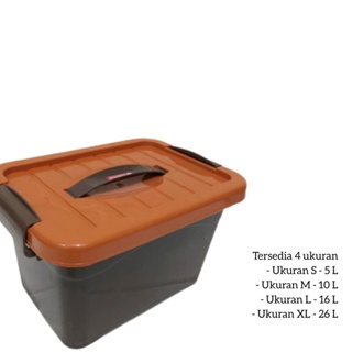 BOX CONTAINER + HANDEL - Pegangan / Kotak Plastik / Box Plastik SerbagunaContainer Box Plastik Kotak