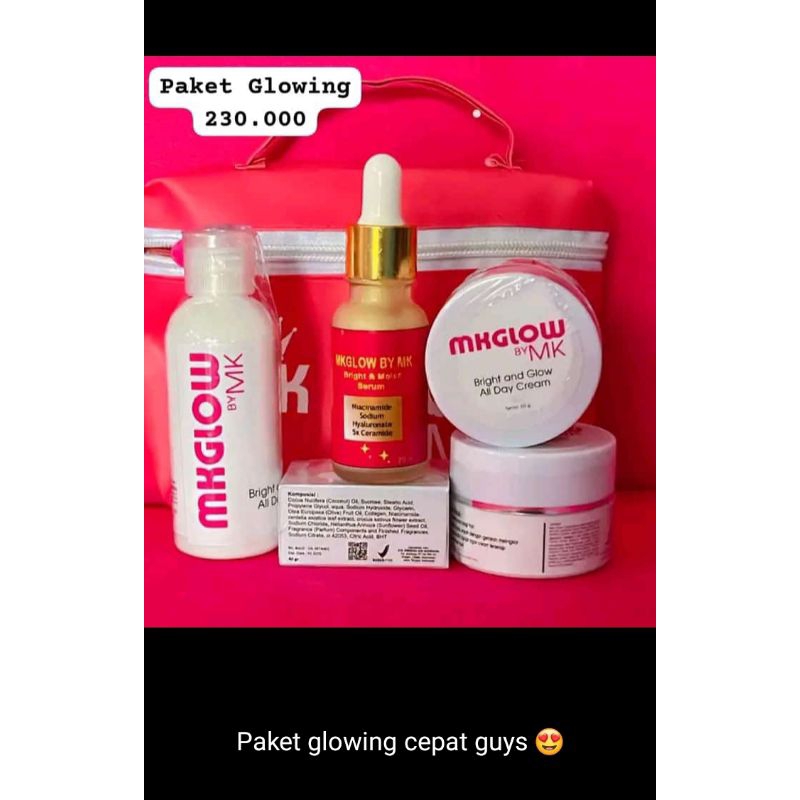 Paket glowing MK glow bpom