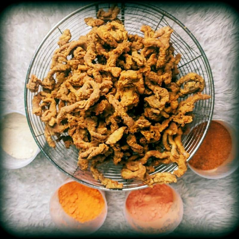 

usus crispy pedas daun jeruk 100g