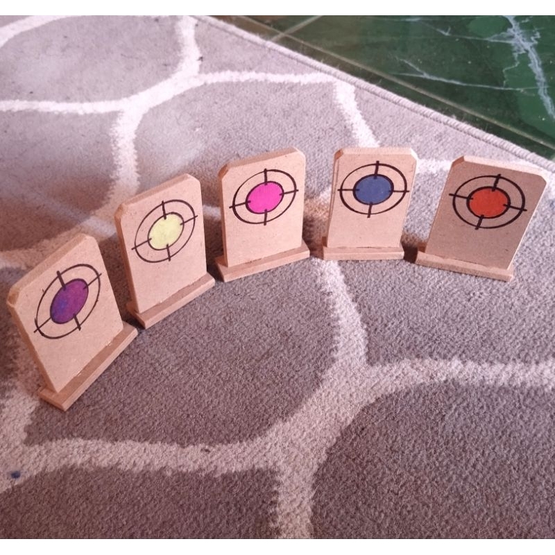 papan target mainan sasaran tembak kayu