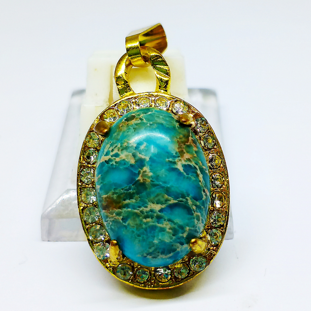 Liontin Batu Pirus NevadaTitanium