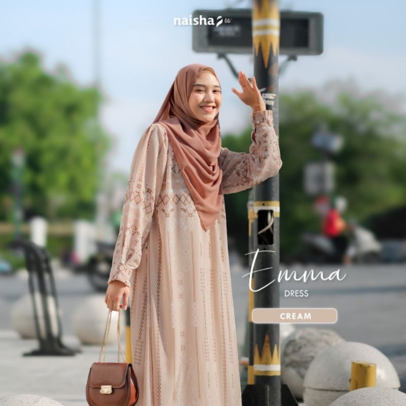 Emma Dress Gamis Elegan Baju lebaran terbaru simple gamis remaja
