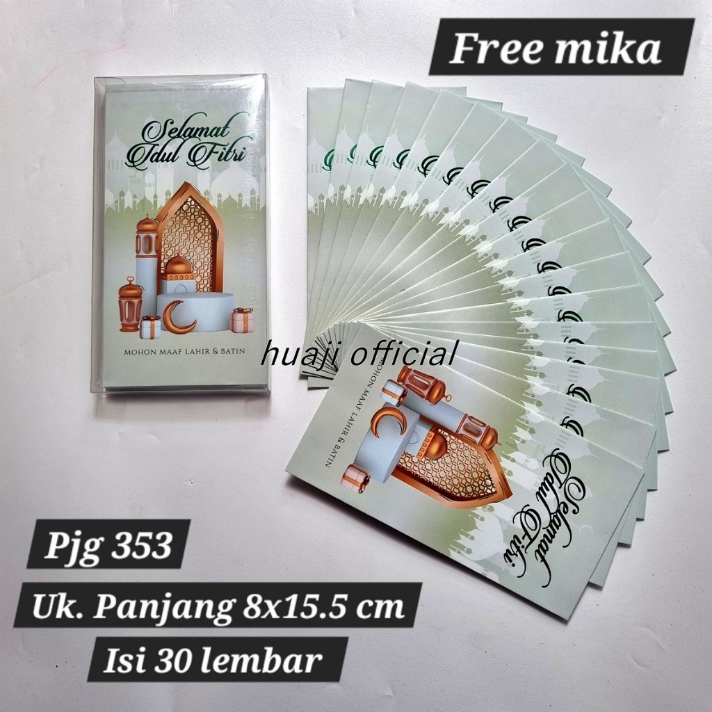 

AMPLOP LEBARAN HARI RAYA IDUL FITRI 2024 JUMBO PANJANG KOTAK MIKA ISI 30 PREMIUM MURAH READY STOCK