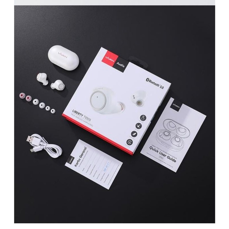 Vivan Wireless Headset T100S White TWS