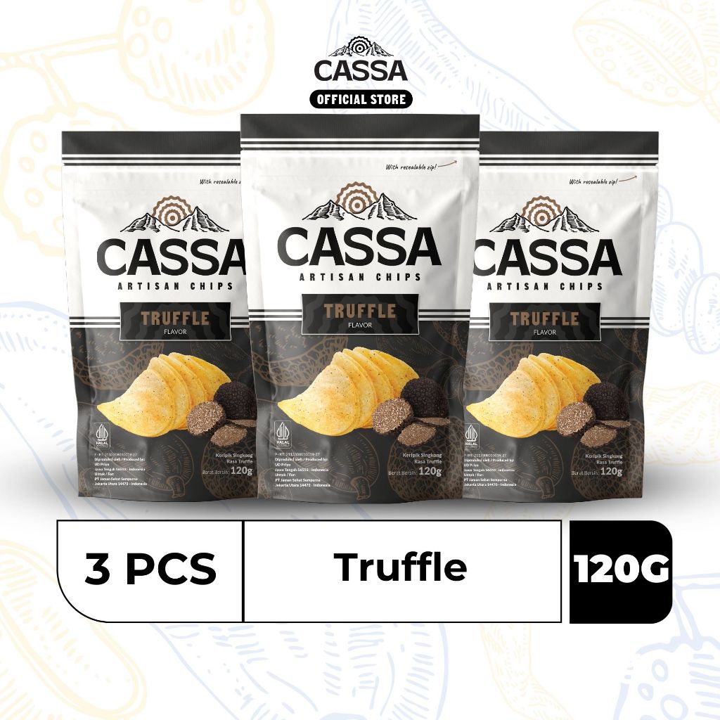 

PROMO 3.3 Keripik Cassa Truffle 120Gr x 3pcs