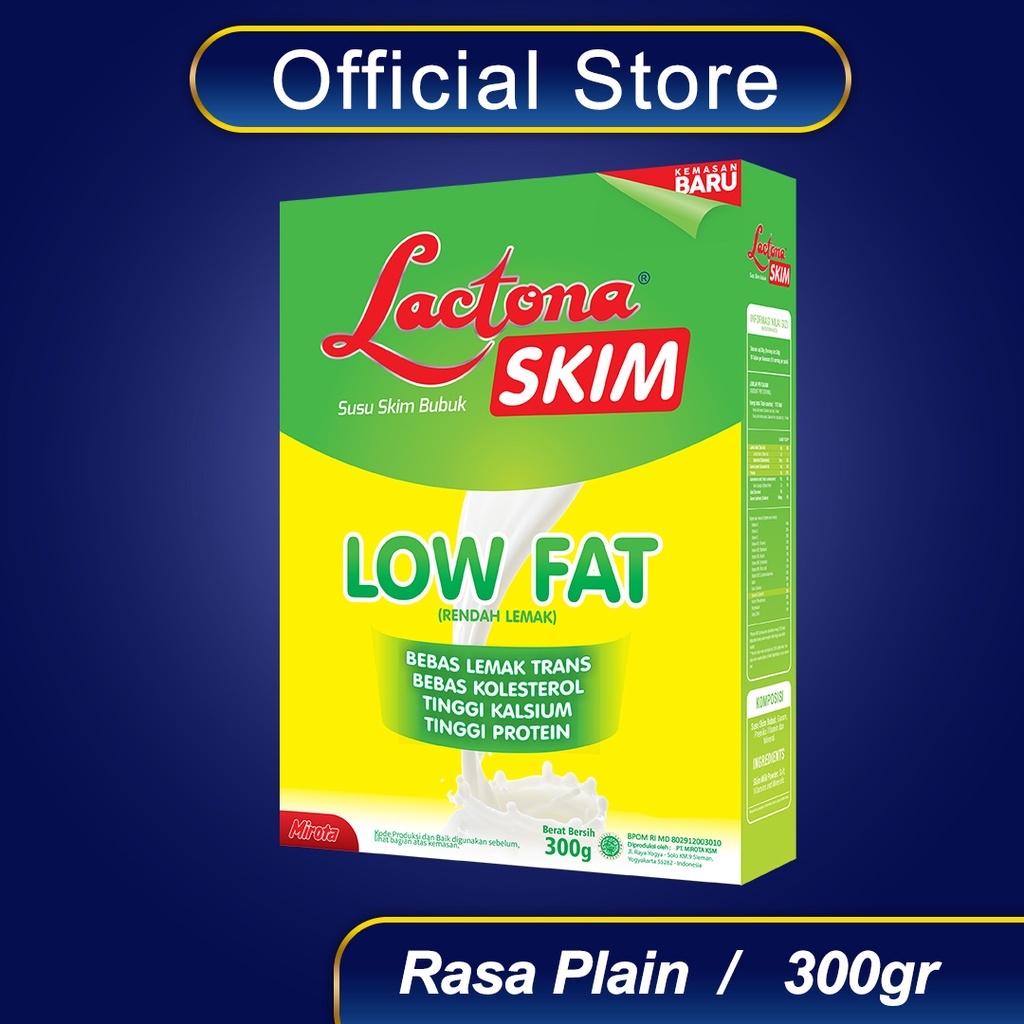 

Lactona Skim 300 Gram Susu Rendah Lemak Low Fat Untuk Diet