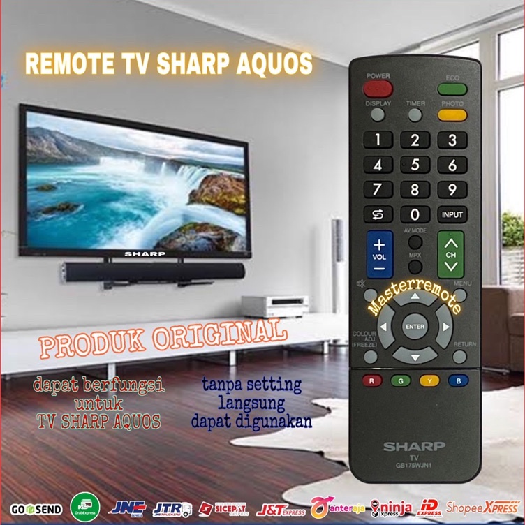 GnG REMOT REMOTE TV SHARP AQUOS LCD LED ORIGINAL GB175WJN1