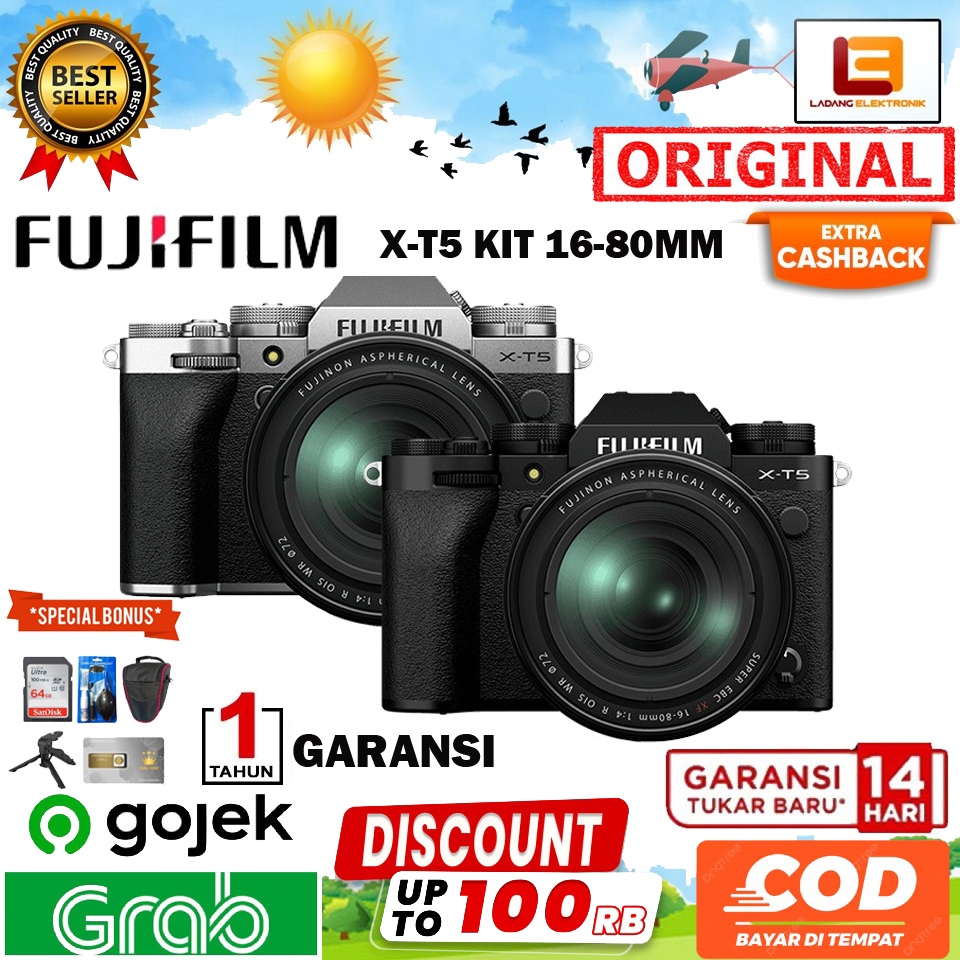 Fujifilm XT5 kit 16-80mm / Fujifilm X-T5 kit / Fuji XT 5 kit 16-80mm