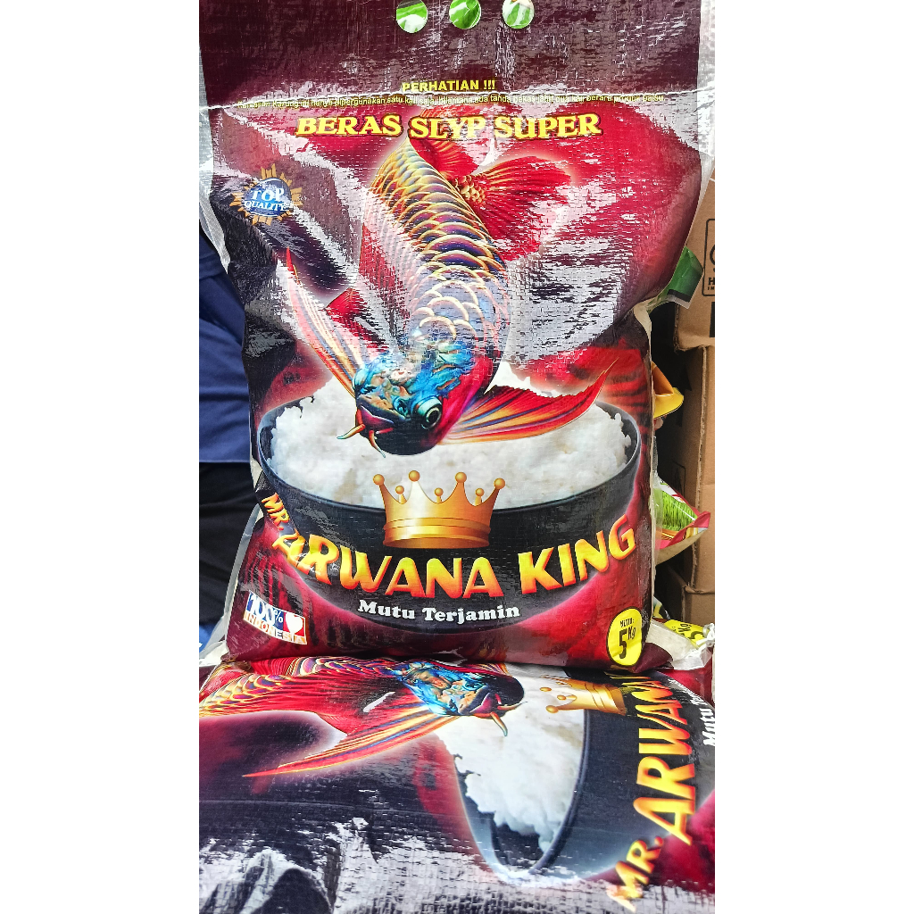 

Beras SLYP SUPER PREMIUM ARWANA KING Kemasan 5kg