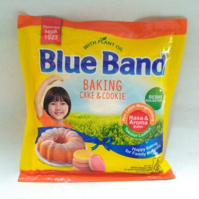 

Blue Band Margarine Baking Cake & Cookie With Plant Oil Mentega Berkualitas Refill 200 gram - SJY Shop Original