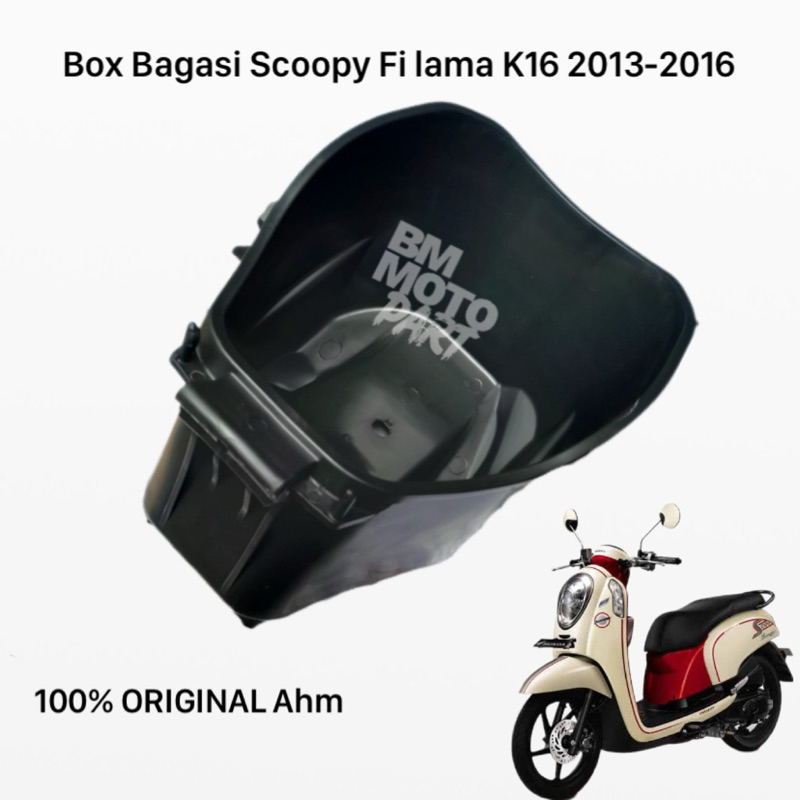 Box Bagasi Helm Honda SCOOPY fi K16 thn 2013-2016 ORIGINAL