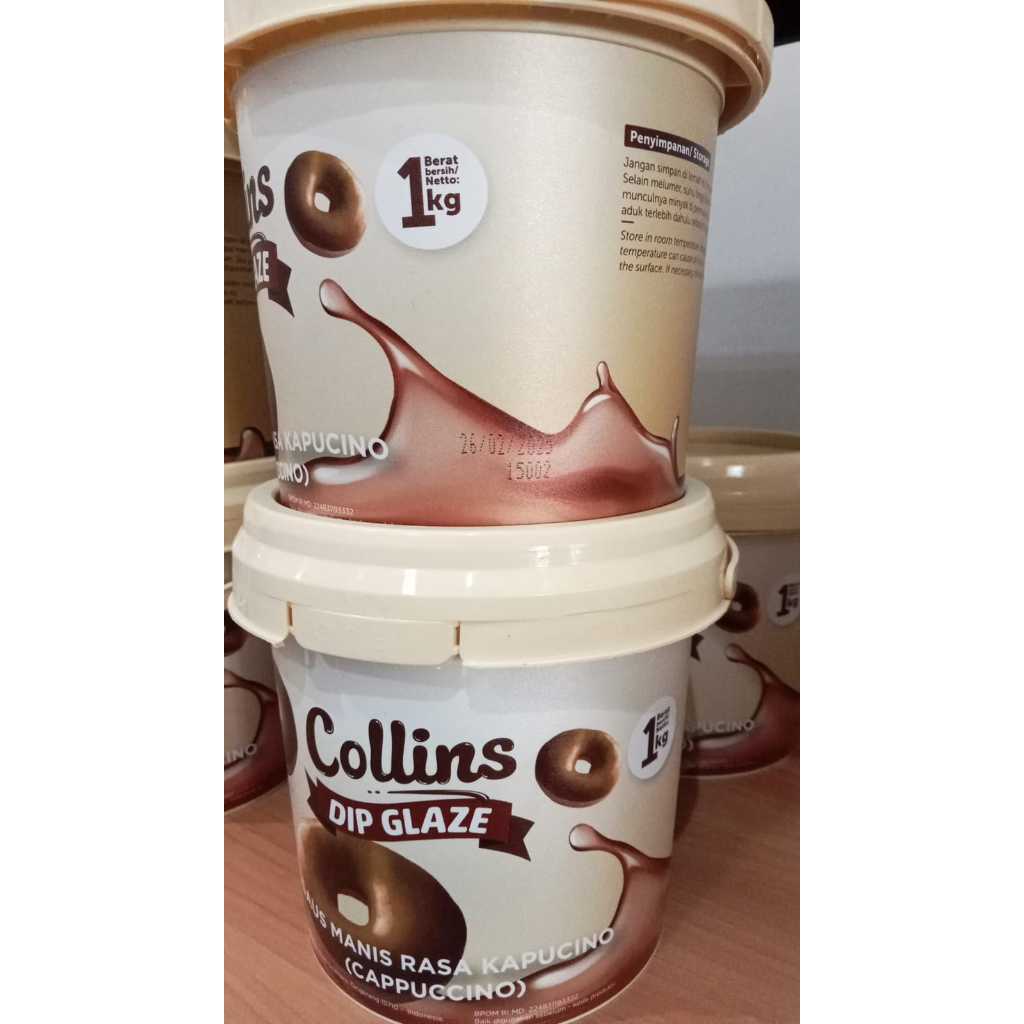 

Coklat Collins Dip Glaze Kemasan 1g -glaze collins donat topping & filling