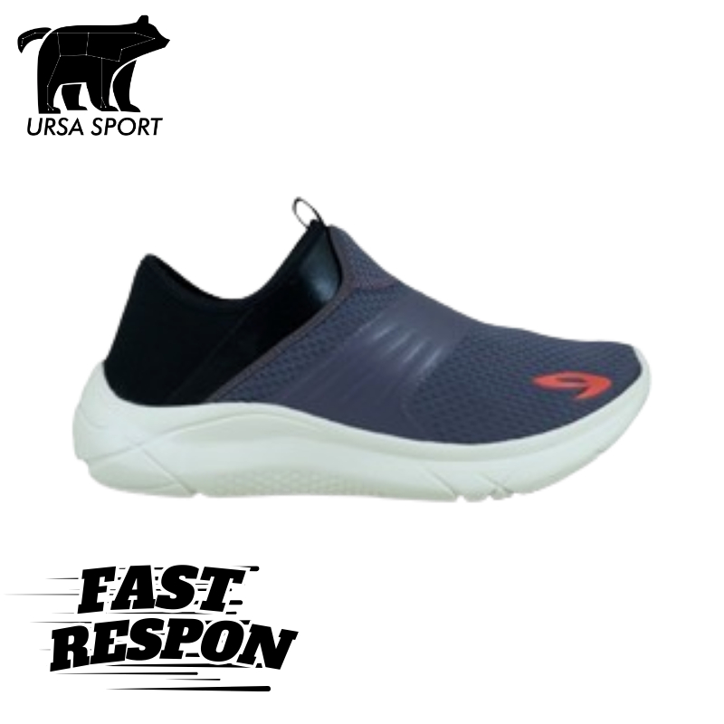 Sepatu Lari 910nineten Original OSAKA ARCH FIX - Abu-abuTua/Hitam/Putih Gading