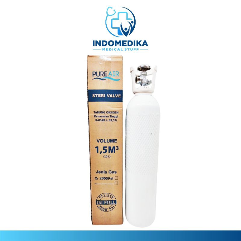 Tabung Oksigen 1.5m3 + Isi  /  tabung oksigen 1.5 meter kubik