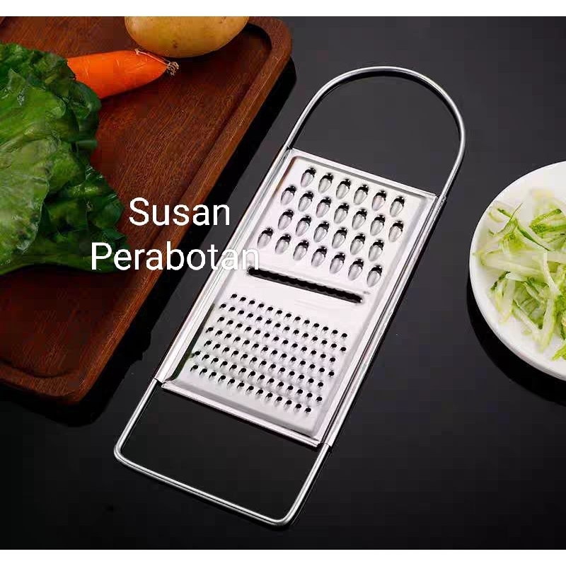 (2 Uk)Parutan Keju Ovall 3 In 1/Parutan Stainless/Parutan Keju Serbaguna