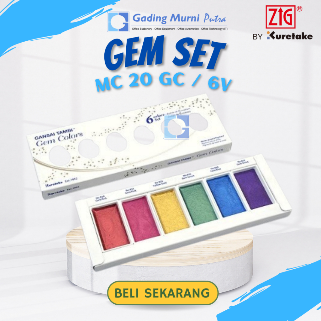 

ZIG KURETAKE GANSAI TAMBI GEM COLORS MC20GC/6V