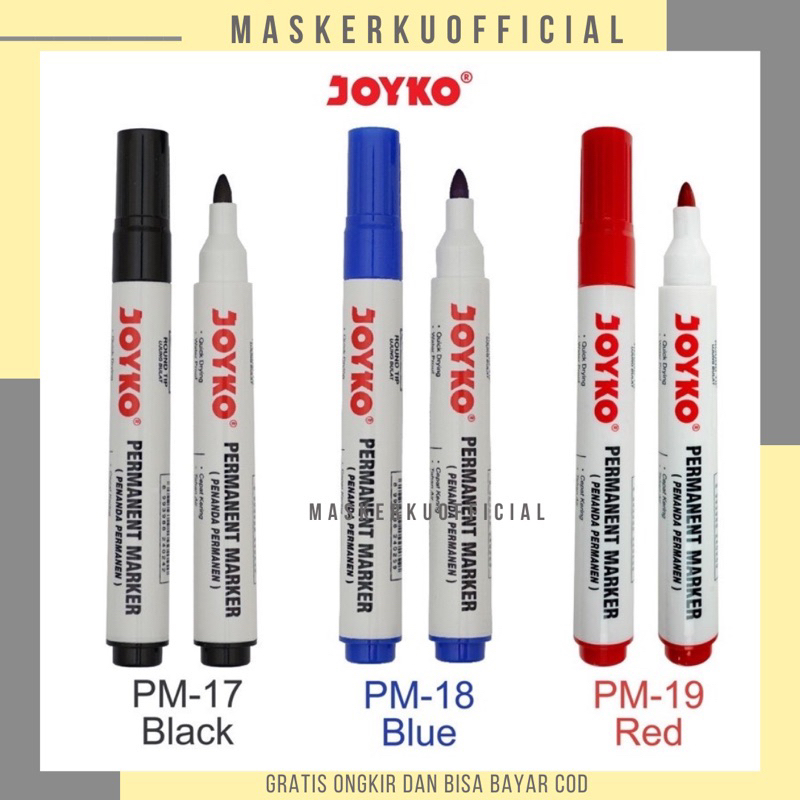 

Spidol Permanent Marker PM-17 Joyko (Pcs)