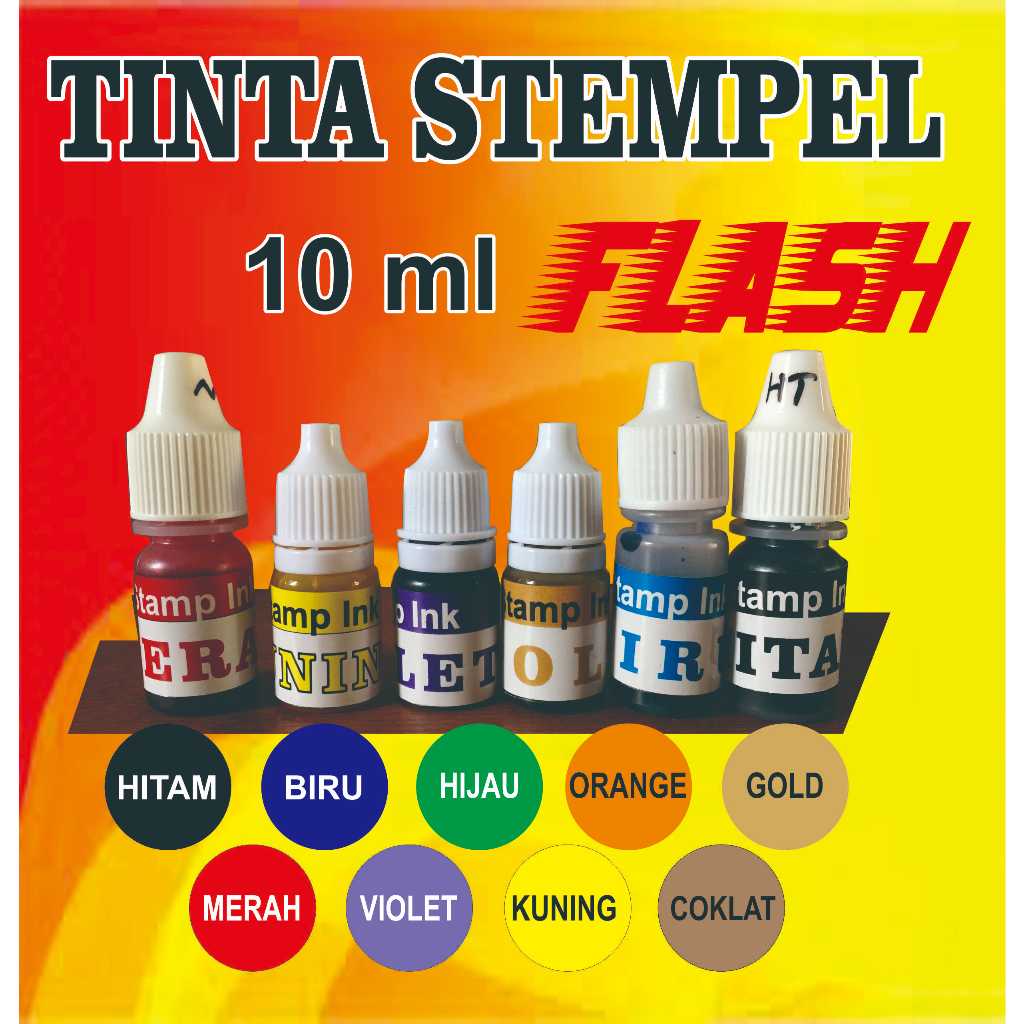 

Tinta Stempel Flash Media Kertas 10 ml Berkualitas