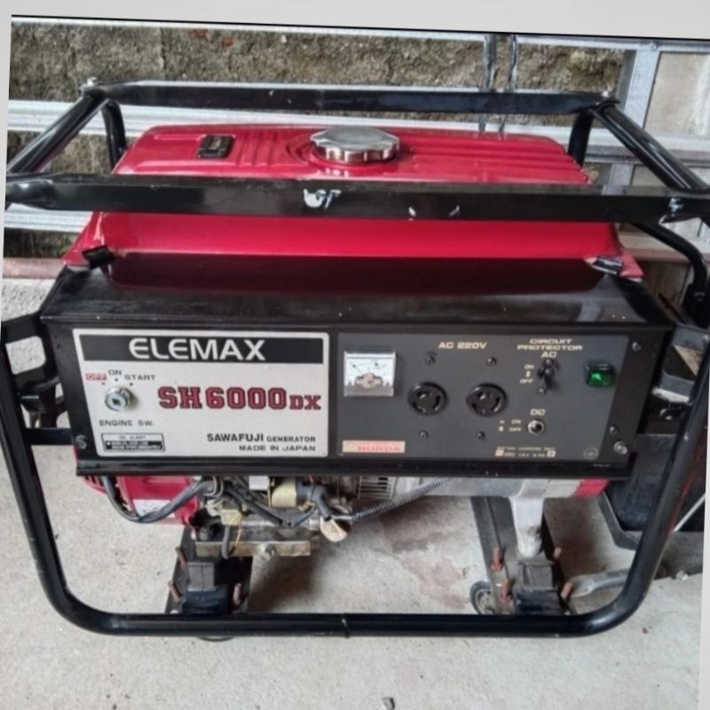 Genset Honda Elemax SH6000DX 5500 Watt Starter Original