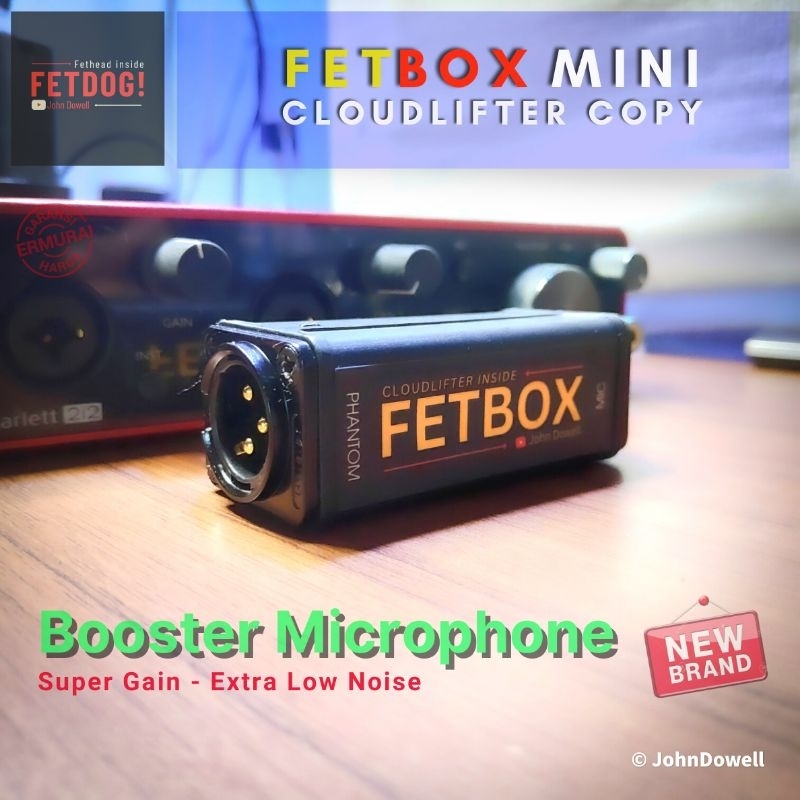 Fetbox Mini By John Dowell Penguat Mic Mikrofon Dynamic