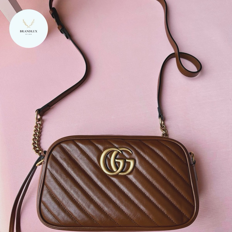 Gucci Marmont Camera Bag Caramel