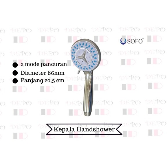 Kepala Hand Shower Mandi Tanpa Selang / HandShower Head *Kepala Shower