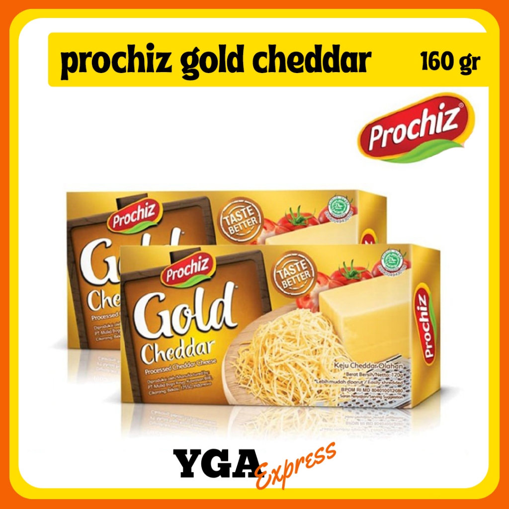 

Keju Prochiz Gold Cheddar 160gr