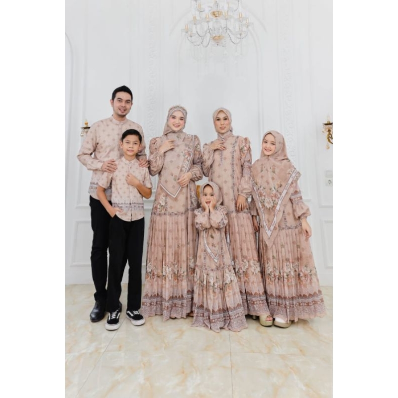Gamis Terbaru Inayah Family By Ac Original / Gamis Syar'i Ibu Dan Anak Terbaru / Gamis Syar'i Mewah 