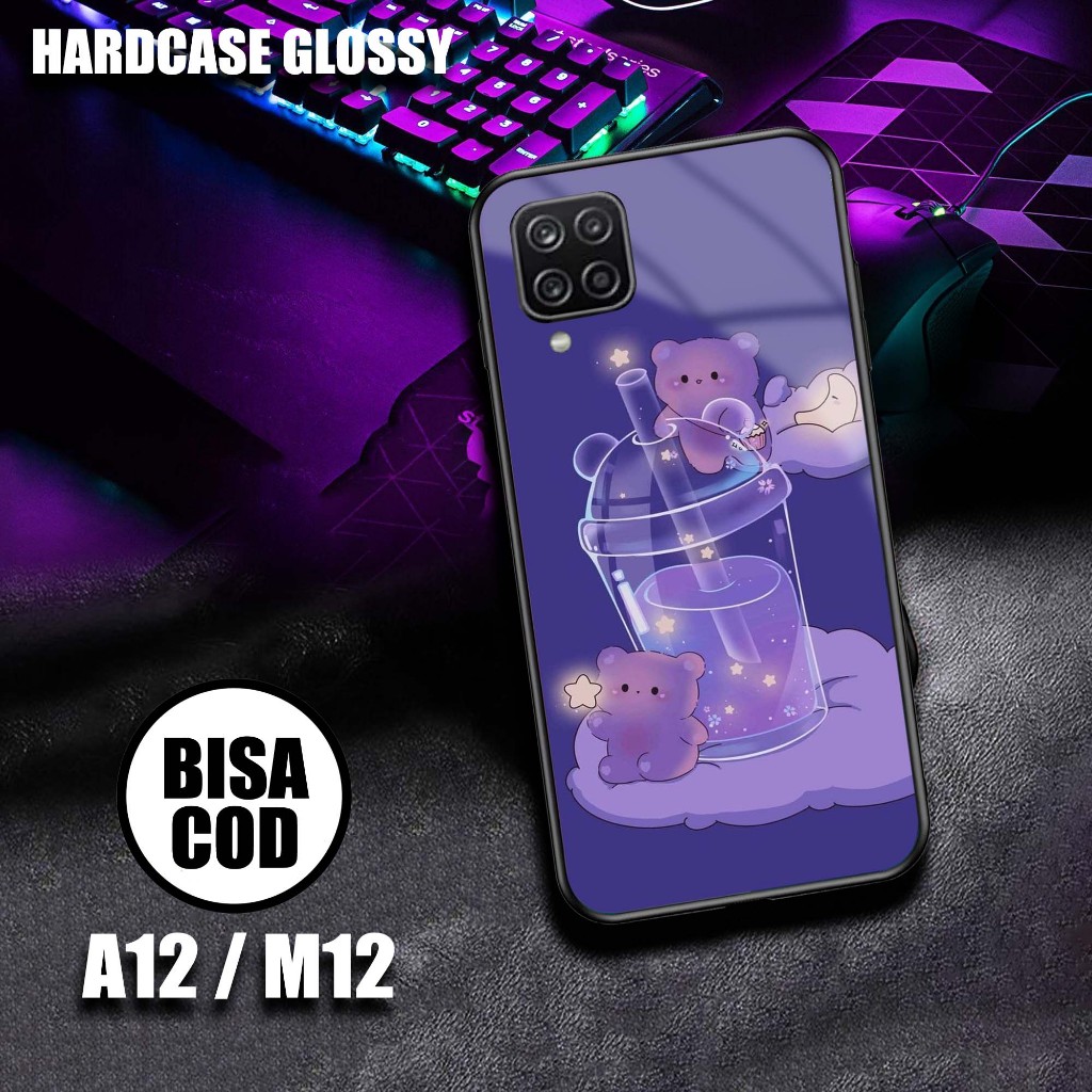 Case Samsung A12/M12 Terbaru  - Hardcase 2d glossy - kesing hp - Hardcase Hp Paling laris - Top One 