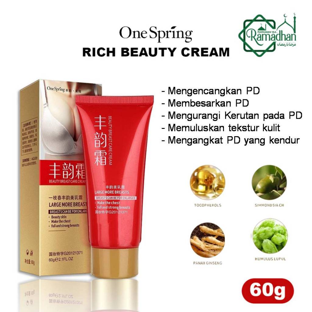 One Spring Breast Cream Krim Pembesar Pengencang Payudara Aman Ampuh Original